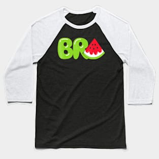 Bro Watermelon T-Shirt Cool Summer Tropical Fruit Melon Baseball T-Shirt